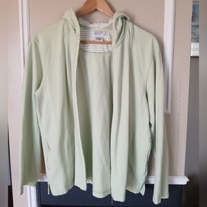 Jennifer Moore Full Zip Hoodie Sweatshirt Women's Size Medium